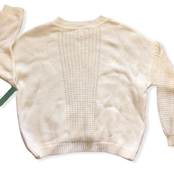Abound Women's Ivory Long-Sleeve Sweater Size XS NEW - Picture 2 of 7